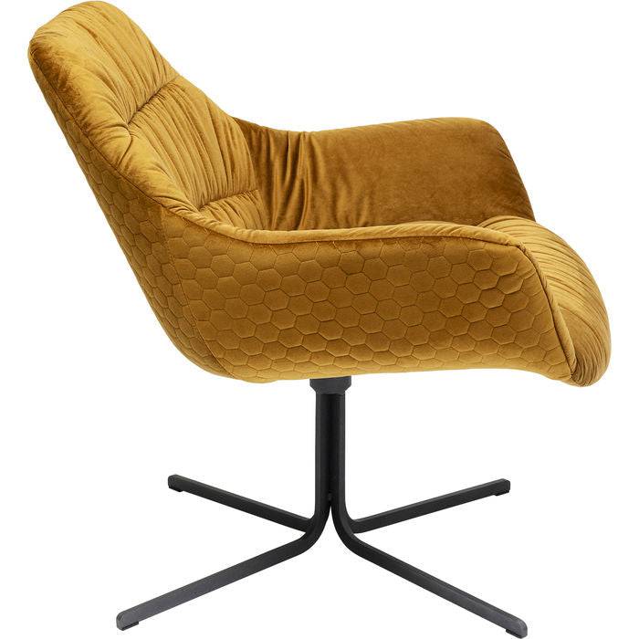 Swivel Armchair Bristol Yellow - JULIA VENCE STORE