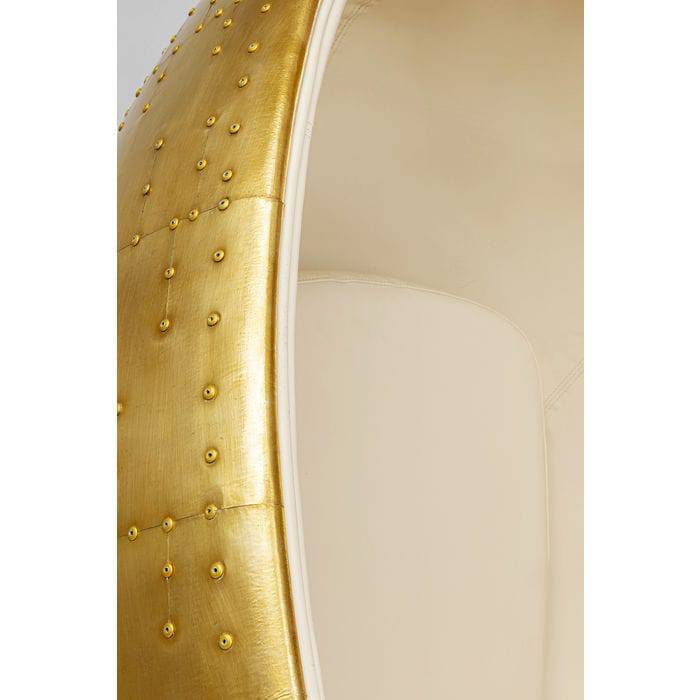 Swivel Armchair Eye Ball Brass - JULIA VENCE STORE