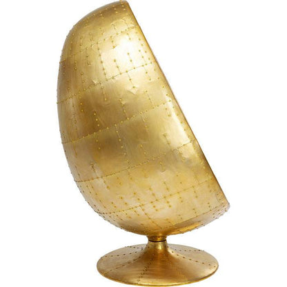 Swivel Armchair Eye Ball Brass - JULIA VENCE STORE