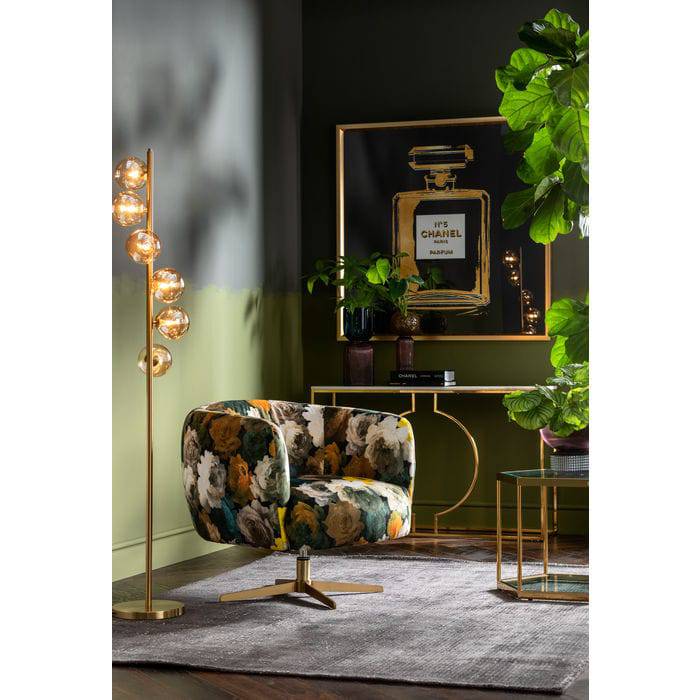 Swivel Armchair Peony Yellow - JULIA VENCE STORE