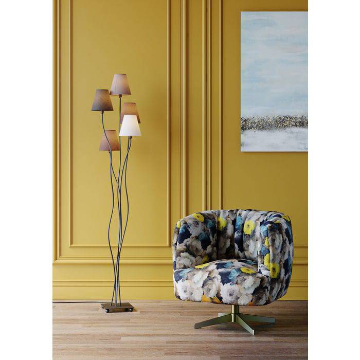 Swivel Armchair Peony Yellow - JULIA VENCE STORE