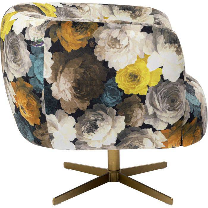 Swivel Armchair Peony Yellow - JULIA VENCE STORE