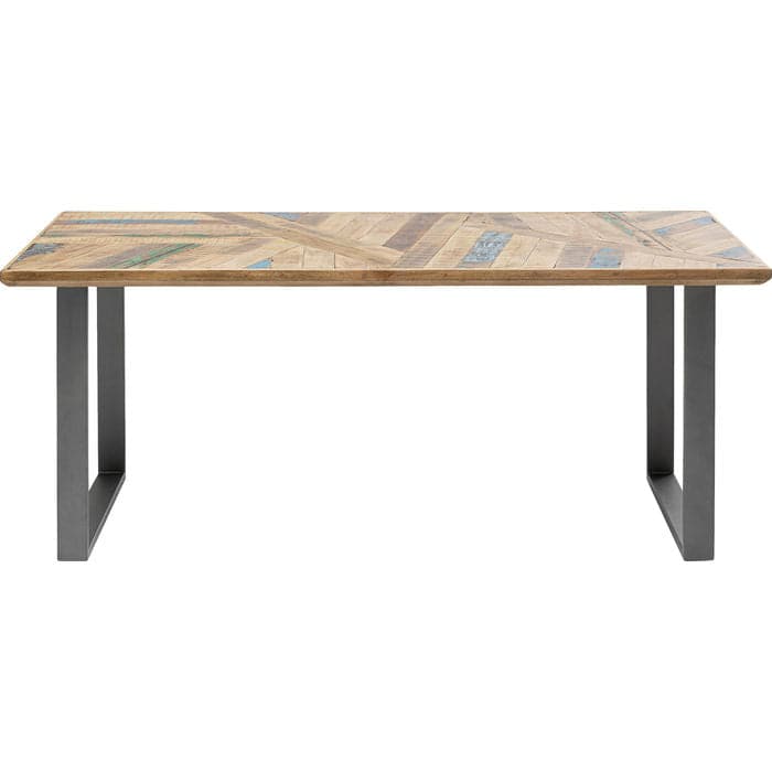 Table Abstract Acier Brut 180x90 - JULIA VENCE STORE