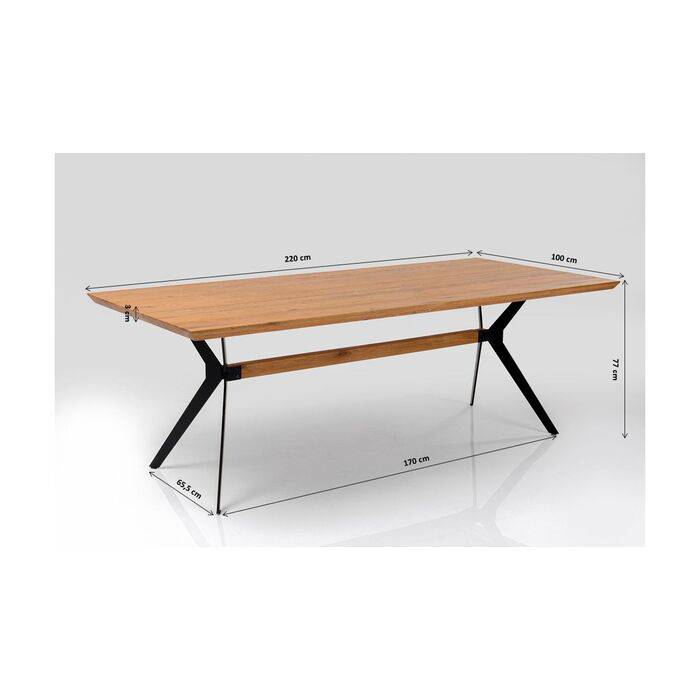 Table Downtown Walnut 220x100cm