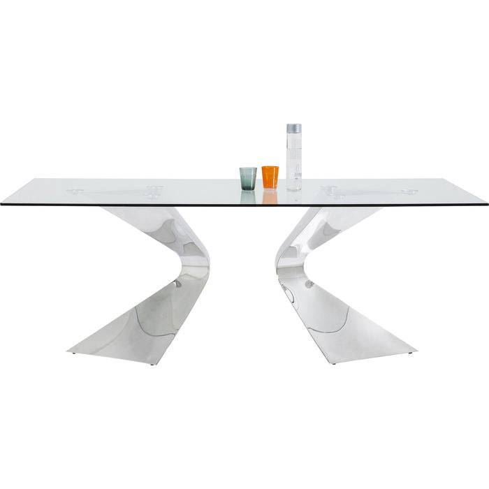 Table Gloria Chrome 200x100cm - JULIA VENCE STORE