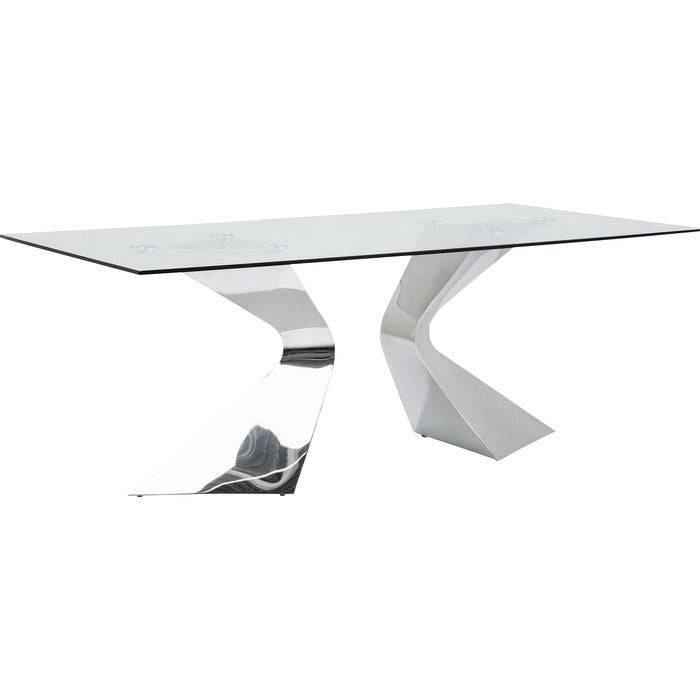 Table Gloria Chrome 200x100cm - JULIA VENCE STORE