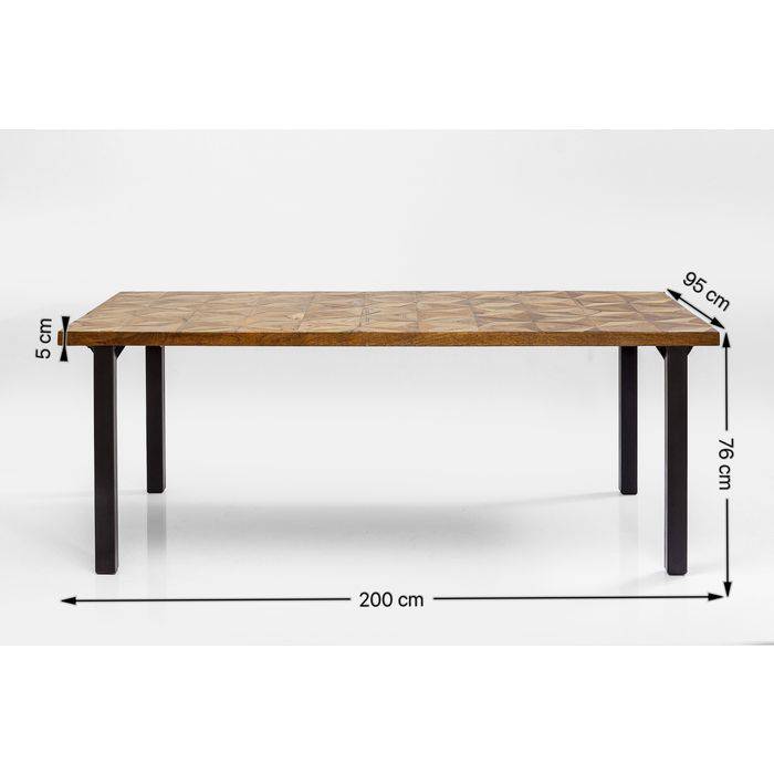 Table Illusion Gold 200x95cm - JULIA VENCE STORE