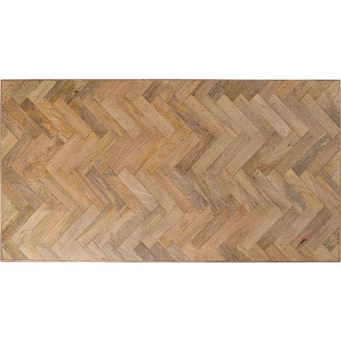 Table Parquet Acier Brut 180x90 - JULIA VENCE STORE