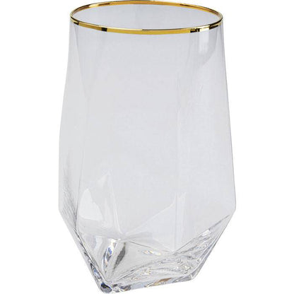 Tumbler Diamond Gold Rim - JULIA VENCE STORE