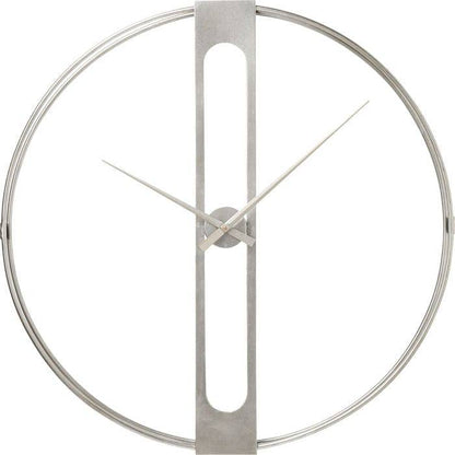 Wall Clock Clip Silver Ø60cm - JULIA VENCE STORE