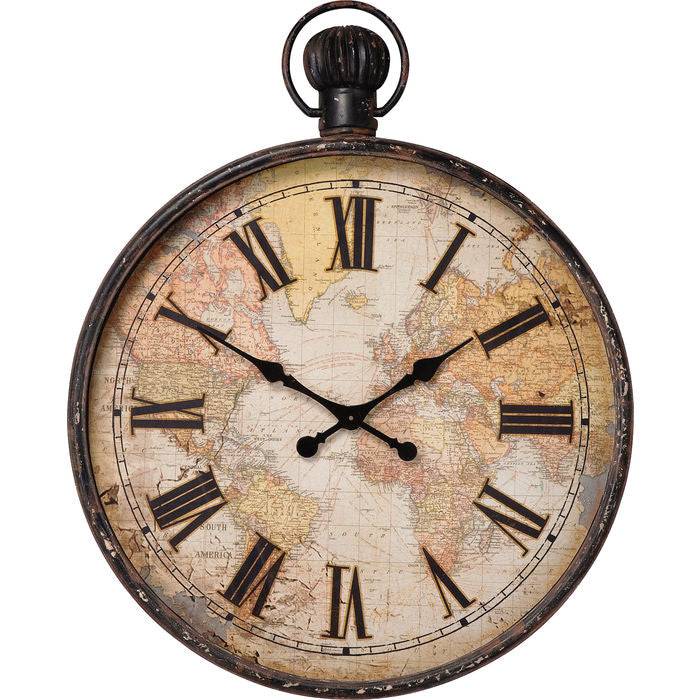 Wall Clock European Map 96cm - JULIA VENCE STORE