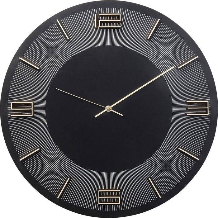 Wall Clock Leonardo Black/Gold Ø49cm - JULIA VENCE STORE