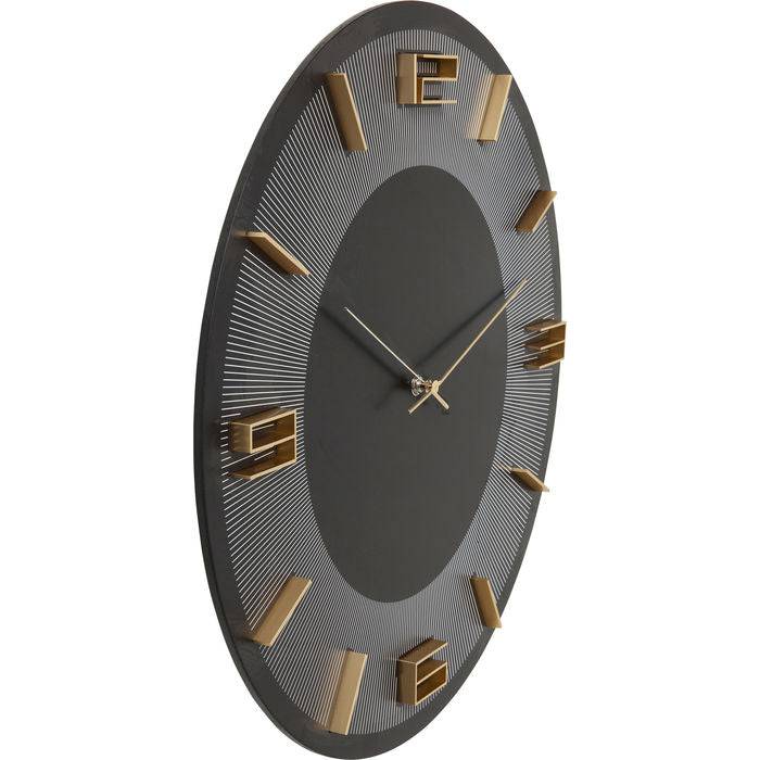 Wall Clock Leonardo Black/Gold Ø49cm - JULIA VENCE STORE