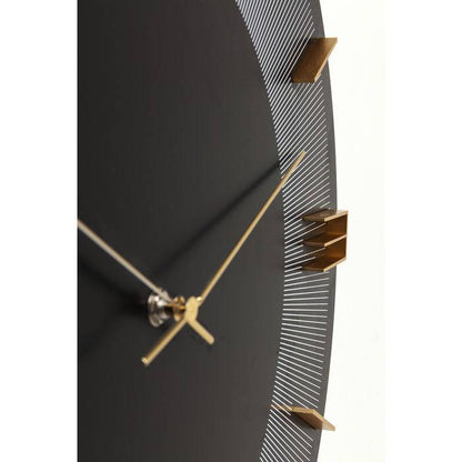 Wall Clock Leonardo Black/Gold Ø49cm - JULIA VENCE STORE