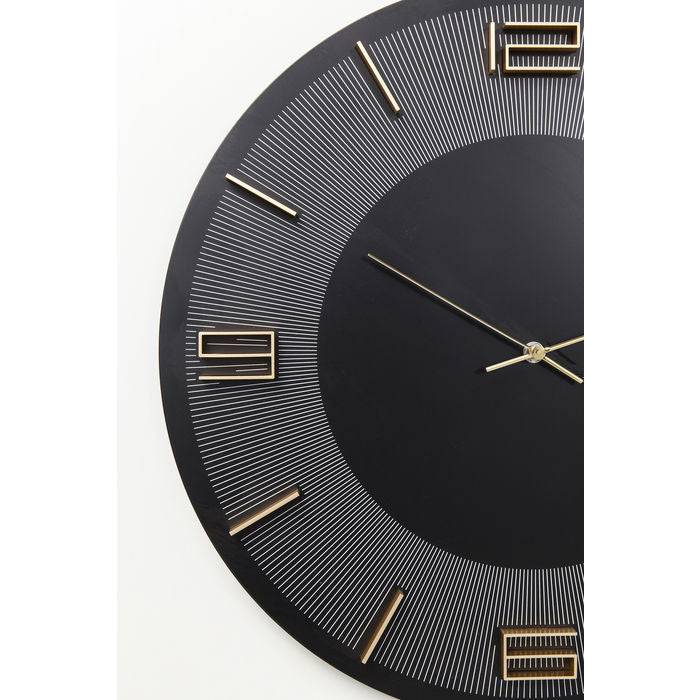 Wall Clock Leonardo Black/Gold Ø49cm - JULIA VENCE STORE