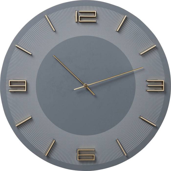 Wall Clock Leonardo Grey/Gold Ø49cm - JULIA VENCE STORE