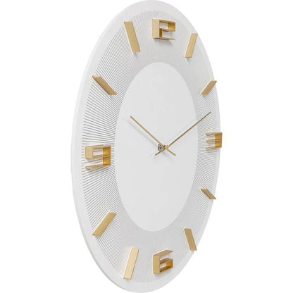 White Gold Wall Clock