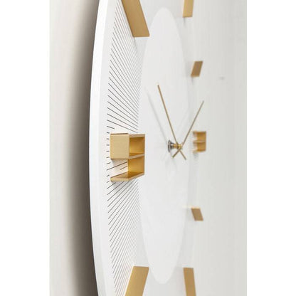 White Gold Wall Clock