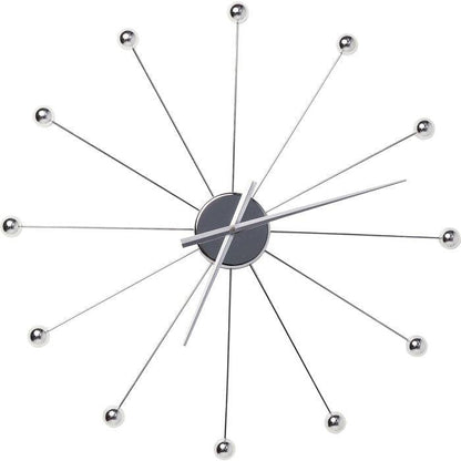 Wall Clock Like Umbrella Balls Chrome - JULIA VENCE STORE