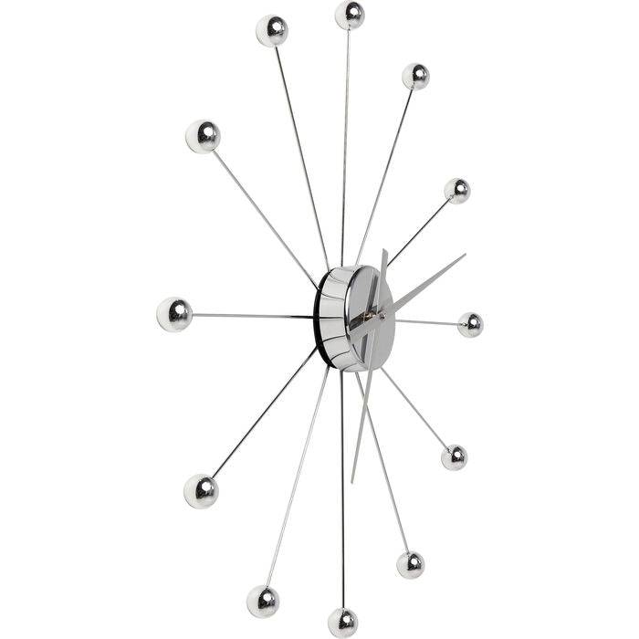 Wall Clock Like Umbrella Balls Chrome - JULIA VENCE STORE