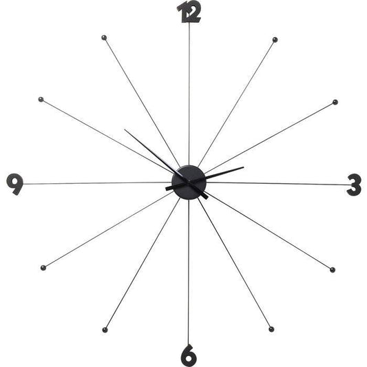 Wall Clock Like Umbrella Black - JULIA VENCE STORE