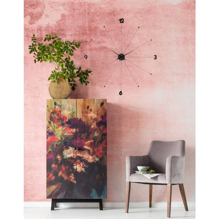 Wall Clock Like Umbrella Black - JULIA VENCE STORE