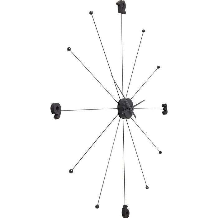 Wall Clock Like Umbrella Black - JULIA VENCE STORE