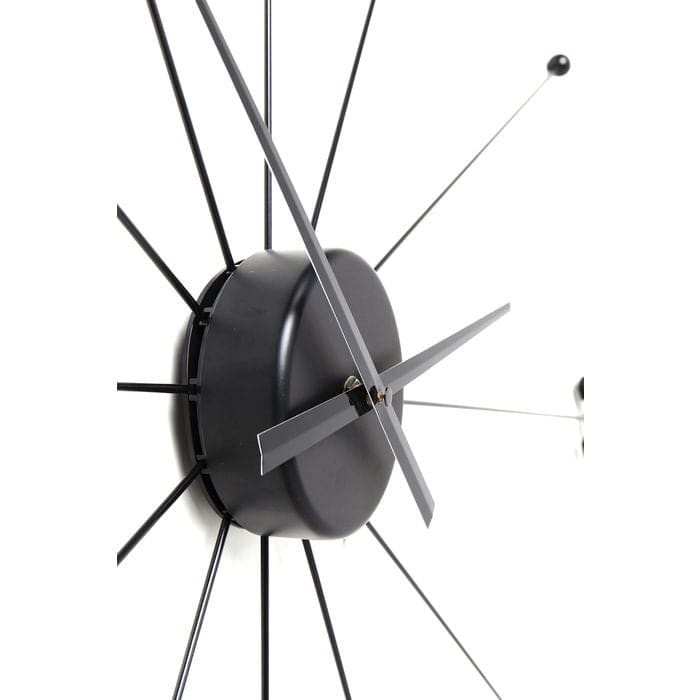 Wall Clock Like Umbrella Black - JULIA VENCE STORE