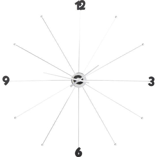 Wall Clock Like Umbrella Chrome - JULIA VENCE STORE