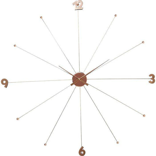 Wall Clock Like Umbrella Rose Gold - JULIA VENCE STORE