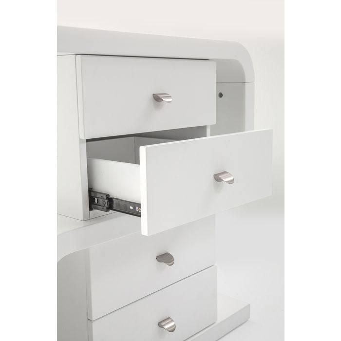 White Club Desk Snake 150x70cm - JULIA VENCE STORE