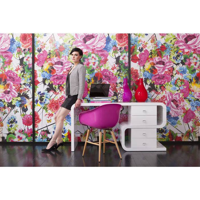 White Club Desk Snake 150x70cm - JULIA VENCE STORE