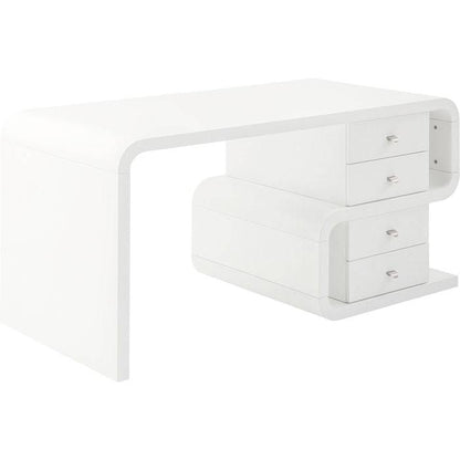 White Club Desk Snake 150x70cm - JULIA VENCE STORE