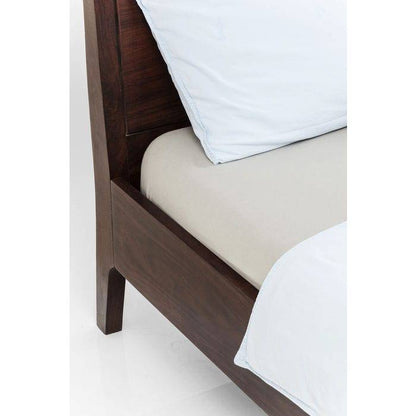 Wooden Bed Brooklyn Walnut 160x200cm - JULIA VENCE STORE