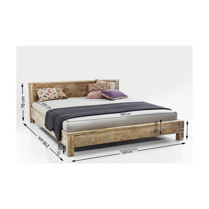 Wooden Bed Puro 160x200cm - JULIA VENCE STORE