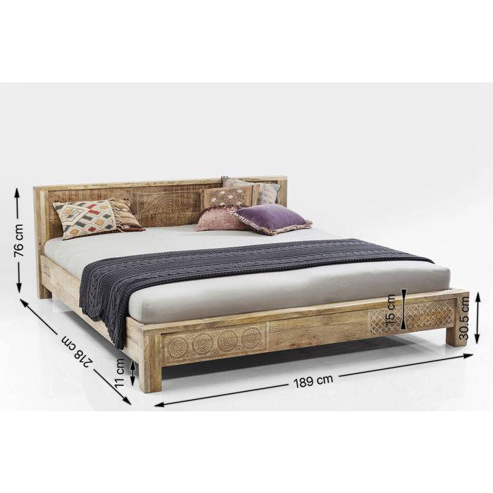 Wooden Bed Puro 180x200cm (74,41" * 85,83") - JULIA VENCE STORE